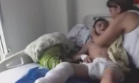 Niño hospitalizado en clínica de Medimás, en Neiva.