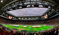 Panorámica del partido de octavos de final: Colombia vs Inglaterra.