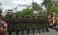 Aspecto del desfile del 20 de julio de 2017.