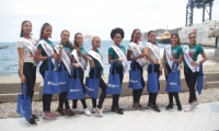 Las candidatas al Concurso Nacional del Mar.