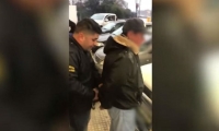 Momentos de la captura del hombre en Buenos Aires.