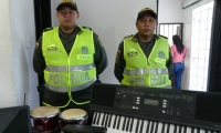 Instrumentos recuperados por la Policía.