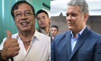 Gustavo Petro e Iván Duque.