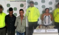 Capturados por presunto porte de estupefacientes.