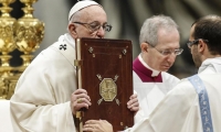  El Papa Francisco, hoy en la Misa de Año Nuevo.