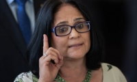 La ministra de la Mujer, la Familia y los Derechos Humanos en el gobierno de Jair Bolsonaro, Damares Alves.