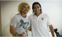 Falcao García y el 'Pibe' Valderrama