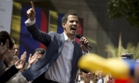 El jefe de la Asamblea Nacional de Venezuela (AN, Parlamento), Juan Guaidó.