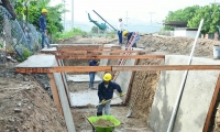 Obras del colector pluvial Troncal del Caribe 