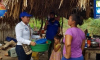 Unimagdalena se solidariza con damnificados por el invierno del corregimiento de Riofrío, Zona Bananera.