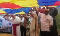 Caravana en el Cauca.