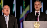 Guillermo Botero e Iván Duque.