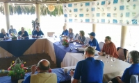 Los embajadores de la Unión Europea visitaron el Parque Tayrona. 