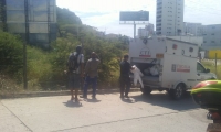 El levantamiento del cadáver se realizó esta mañana en la entrada al Rodadero, sobre la carrera 4.
