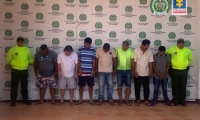 Presuntos integrantes de una red de narcotráfico