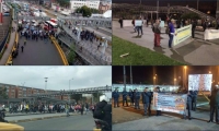 Bloqueos en vías.