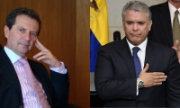 Fernando Londoño e Iván Duque.