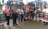 Diferentes entidades participaron en el simulacro desarrollado en la terminal de pasajeros. 