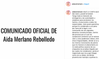 Captura de la publicación de Aida Victoria en Instagram