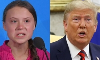 Greta Thunberg y Donald Trump