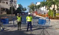 Cerramiento con vallas de El Rodadero