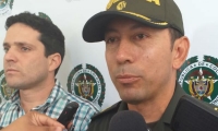 El Coronel entregó la información del operativo acompañado del secretario de Seguridad, Camilo George. 