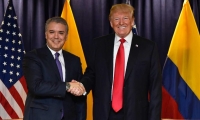 Presidente Duque saluda a su homólogo Donald Trump.