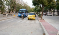 Tramo vial habilitado en la tarde del martes.