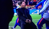 Polémica celebración de Diego Simeone.