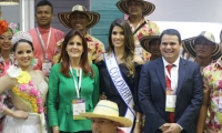 El stand se inspiró en los pueblos palafitos de la Ciénaga Grande de Santa Marta.