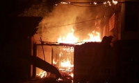 Incendio de vivienda en Guamal, Magdalena.