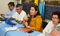La alcaldesa (e) Aura Carolina García se reunió con los pares académicos. 