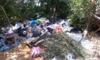 Basurero en el que se ha convertido un predio de la Quinta de San Pedro Alejandrino