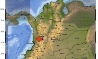 El temblor fue sentido en el centro del país. 