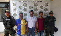 Los tres presuntos integrantes 'Los Pachenca'.