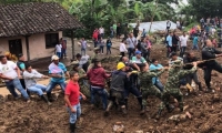 Deslizamientos de tierra en Rosas, Cauca.