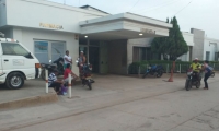 Clínica Previsalud, en El Banco, lugar donde fueron atendidas las víctimas.