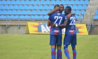 Unión Magdalena en el partido ante Real San Andres.