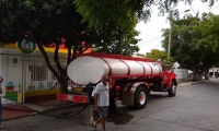 Suministro de agua en carrotanques en Santa Marta. 