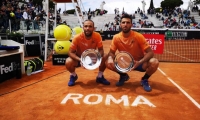 Los colombianos Juan Sebastián Cabal y Robert Farah.