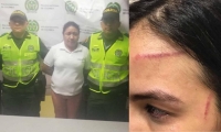 Olga Monterrosa Morales, capturada por lesiones personales.  
