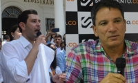 Luis Miguel Cotes y Juan Carlos Palacio podrían recibir apoyo del Centro Democrático, si ese partido no encuentra candidato propio.