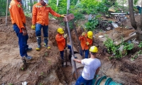 La essmar repara nueva fuga en línea  de aducción del río Manzanares