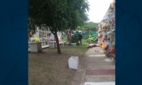 Hombre asesinado en el Cementerio Jardines de Paz.