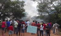 Protestas en Guamal por Electricaribe.