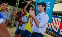 Integrantes de 'La Garra Samaria Norte' manifiestan su apoyo al Mello Cotes