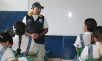 Charlas de preparativos escolares para la gestión del riesgo.