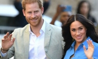 El principe Harry y su esposa Megan Markle.