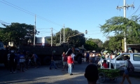 Protesta en El Pando