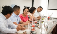 Caicedo  y el máximo órgano directivo de la universidad sostuvieron una reunión en la que se comprometieron a trabajar de forma articulada.
